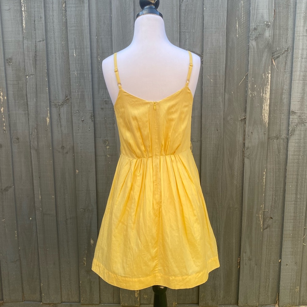 ⛔️Gorman Yellow Strappy Silk Blend Dress AU8 - Picture 2 of 8